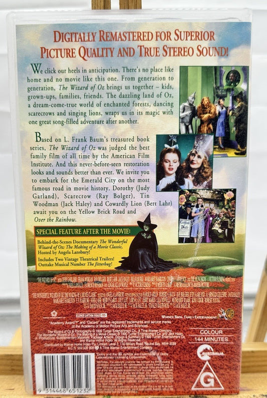 The Wizard Of OZ : Warner Brothers VHS Tape In Good Condition 8875