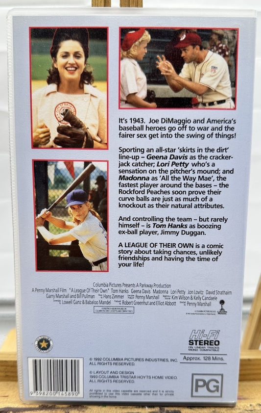 A League Of Their Own : Tom Hanks / Madonna VHS Tape In Good Condition 8890