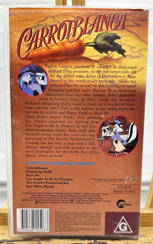 Carrotblanca Warner Brothers VHS Tape In Good Condition 8793