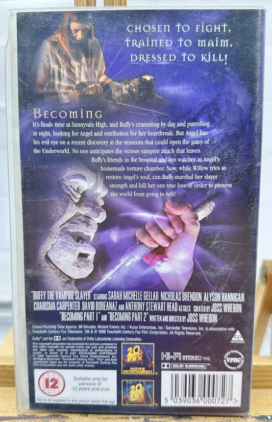 Buffy The Vampire Slayer : Becoming VHS Tape In Good Condition 8933