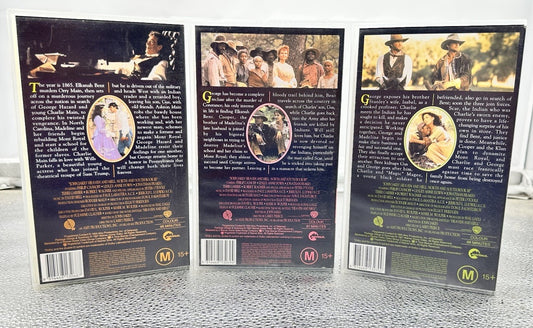 Heaven And Hell North And South Episode 1-2-3 VHS Tapes In Good Condition 8975