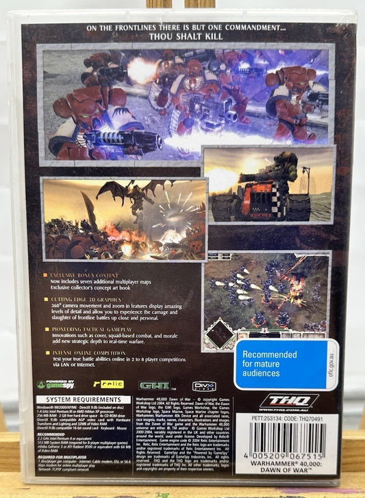Warhammer 40000 Dawn Of War PC Game Windows - In Good Condition 8755