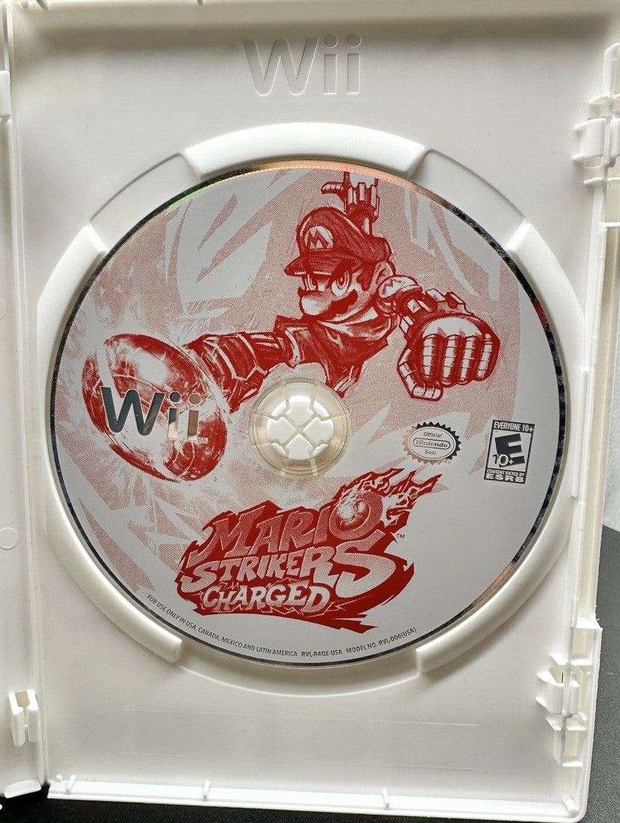 Mario Strikers Charged Nintendo Wii NTSC U/C Incomplete Game Missing Manual 9196