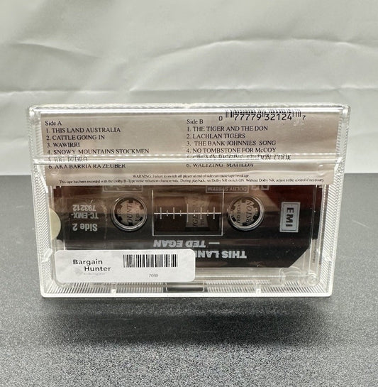 Ted Egan : This Land Australia Cassette Tape In Good Condition 7669