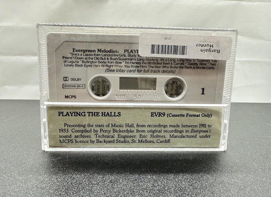 Evergreen Melodies Playing The Halls No. 1 Cassette Tape In Good Condition 7558