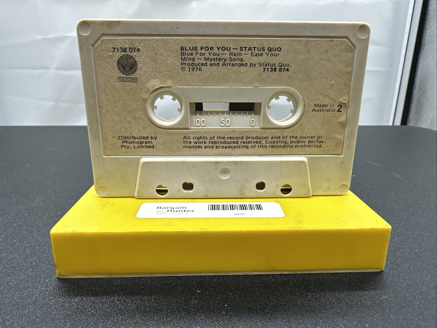 Blue For You - Status Quo Cassette Tape In OK Condition 8078