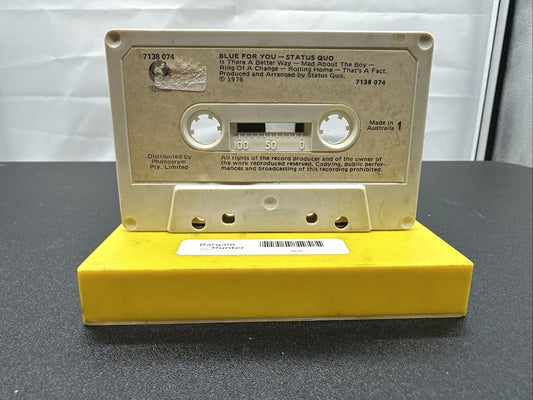 Blue For You - Status Quo Cassette Tape In OK Condition 8078