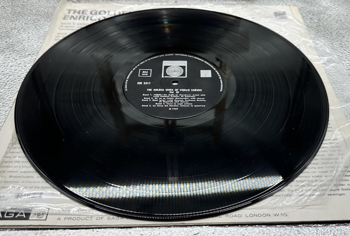 The Golden Voice Of Enrico Caruso Volume 3 Record In Good Condition 6813