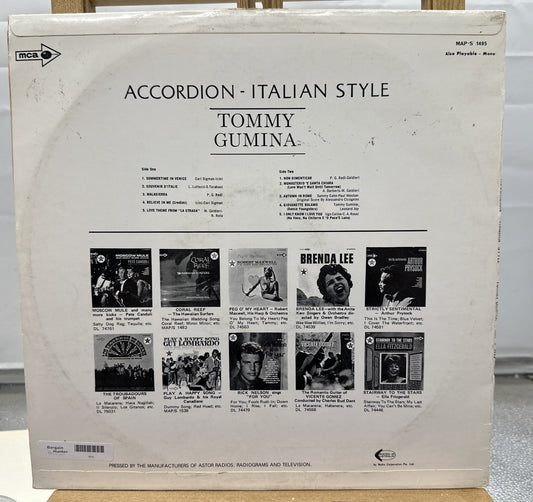 Accordion - Italian Style Tommy Gumina Record In Good Condition 6818