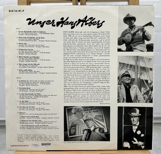 Unser Hans Albers Record In Good Condition 6889