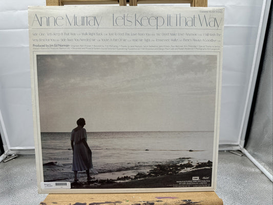 Anne Murray - Let's Keep It That Way Record In Good Condition 6962