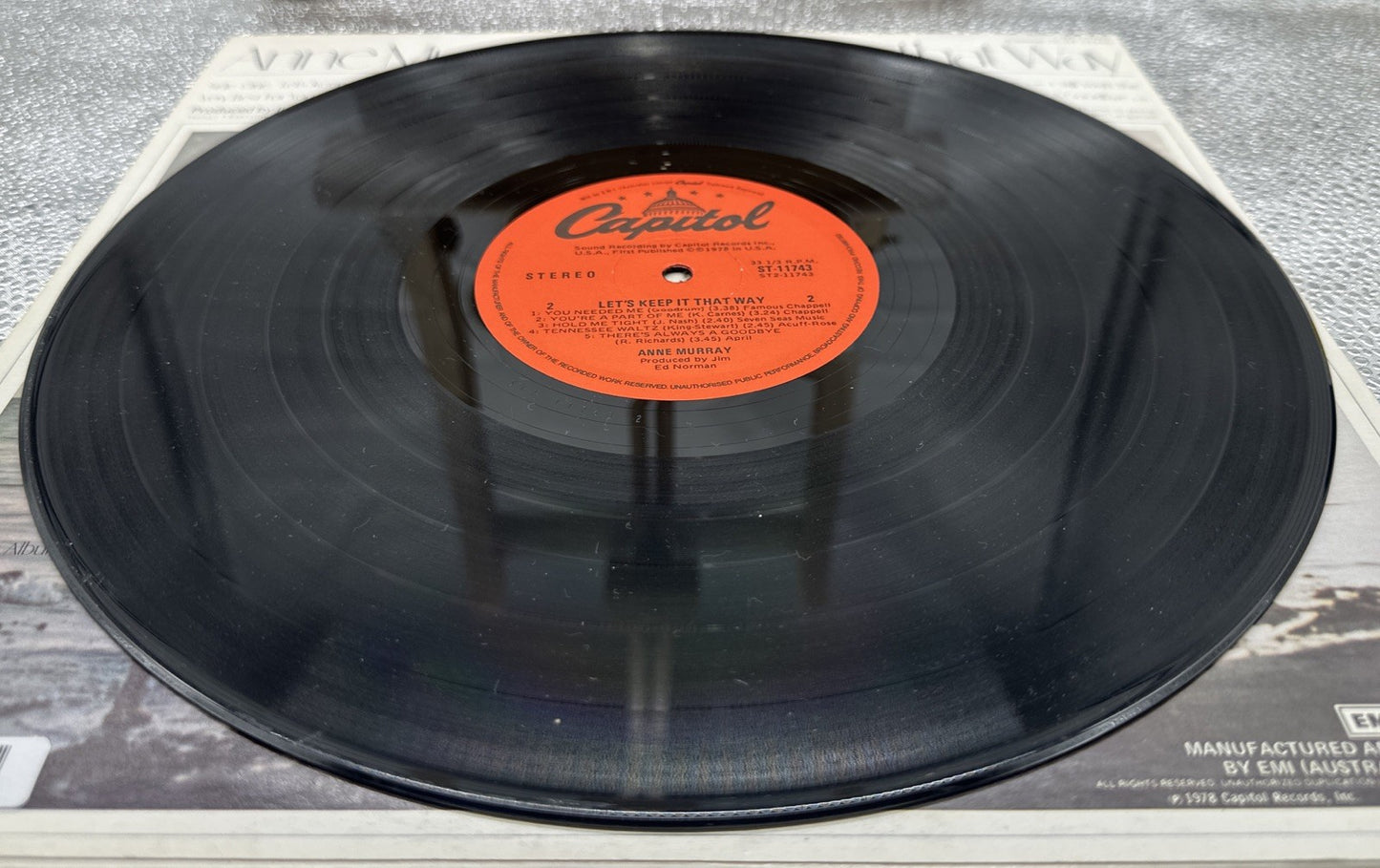 Anne Murray - Let's Keep It That Way Record In Good Condition 6962