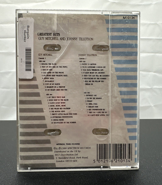 Greatest Hits : Guy Mitchell And Johnny Tillotson Cassette Tape In OK Cond 6675
