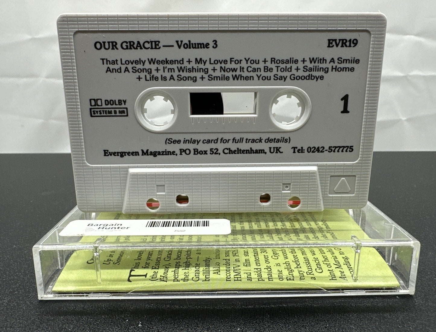 Our Gracie Fifty Songs From The Heart Vol.2 Cassette Tape In Good Condition 7552