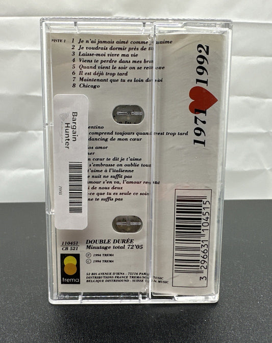 21 Plus Grands Succe's : Fre'de'ric Francois Cassette Tape In Good Condition7868