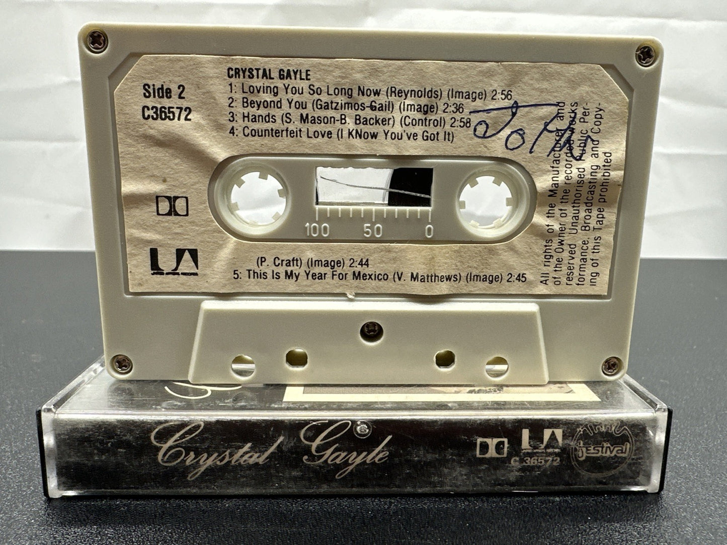 Crystal Gayle Cassette Tape In OK Condition 7971