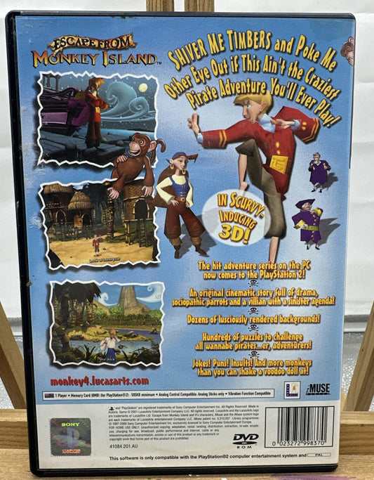 Escape From Monkey Island Playstation 2/PS2 Complete Game In Good Condition 9266