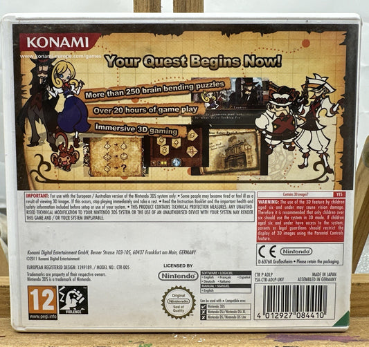 Doctor Lautrec and the Forgotten Knights Nintendo 3DS Complete Game 9248