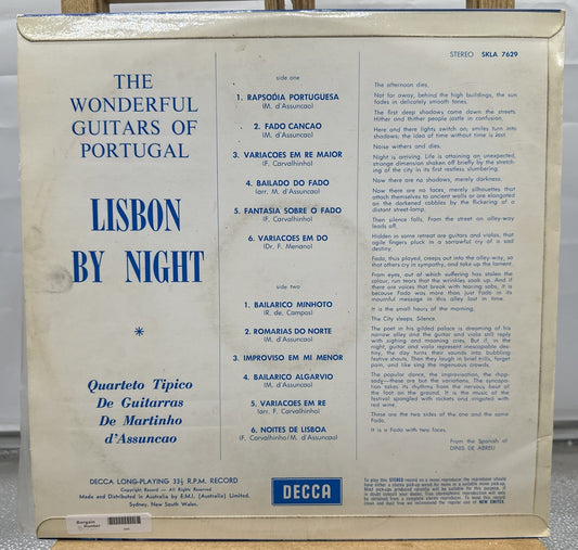 WONDERFUL GUITARS OF PORTUGAL LP - Lisbon By Night Record In Good Condition 6696