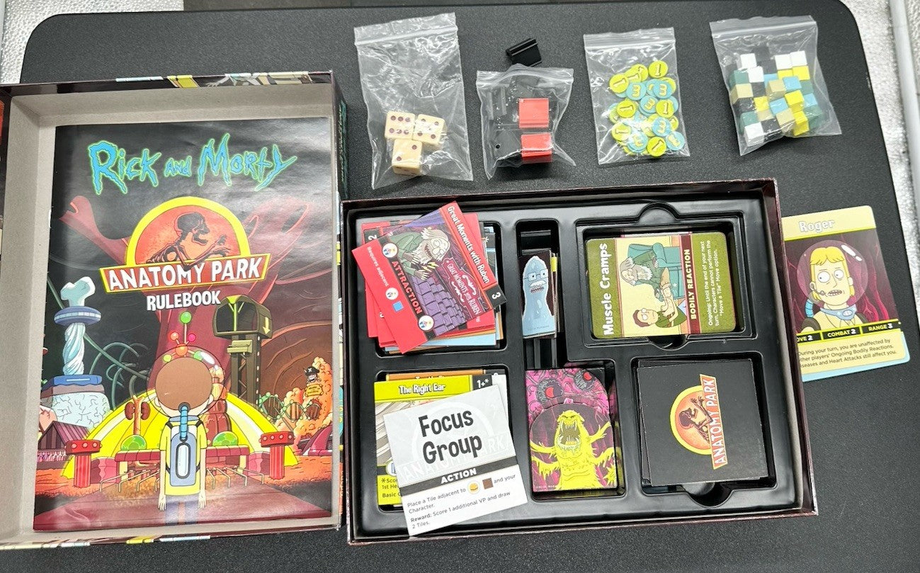 Rick and Morty Anatomy Park Game Board Adult swim Cryptozoic Entertainment 9107