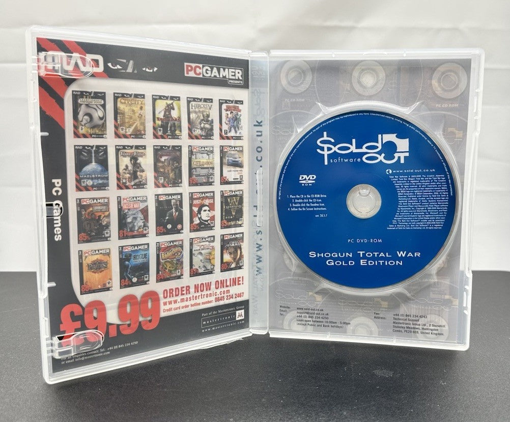 Shogun Total War Gold Edition PC Game Windows - In Good Condition 9235