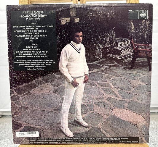 Johnny Mathis Love Theme From Romeo And Juliet Record In Good Condition 6859