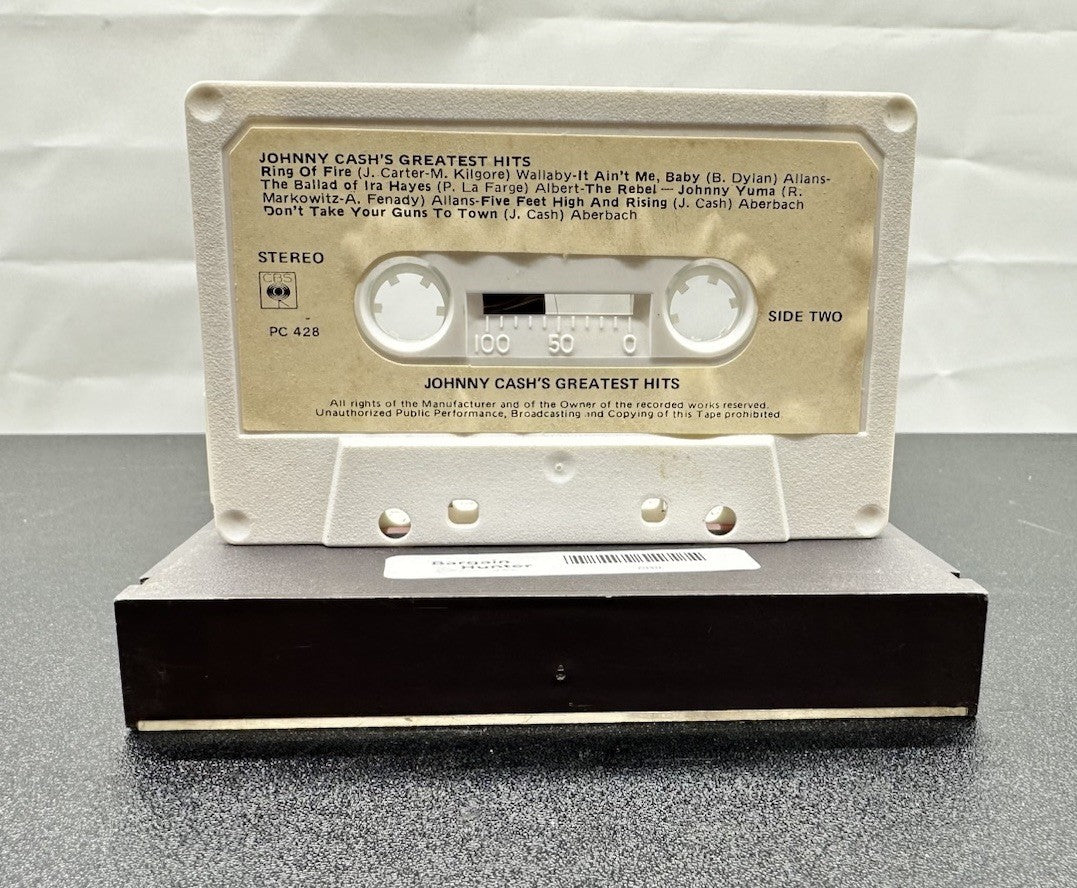 Johnny Cash's Greatest Hits Cassette Tape In Good Condition 7848