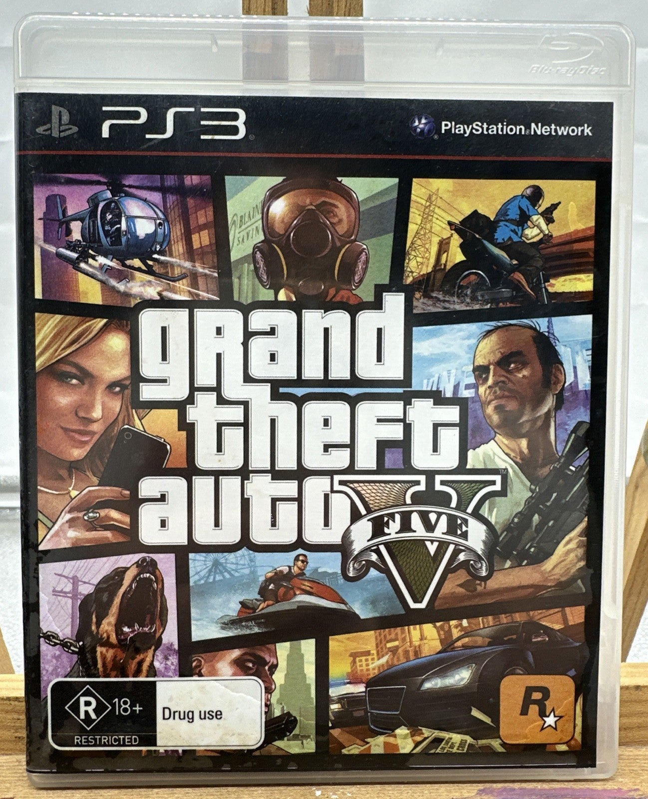 Grand Theft Auto Five PAL Playstation 3/PS3 InComplete Missing Map & Manual 8177