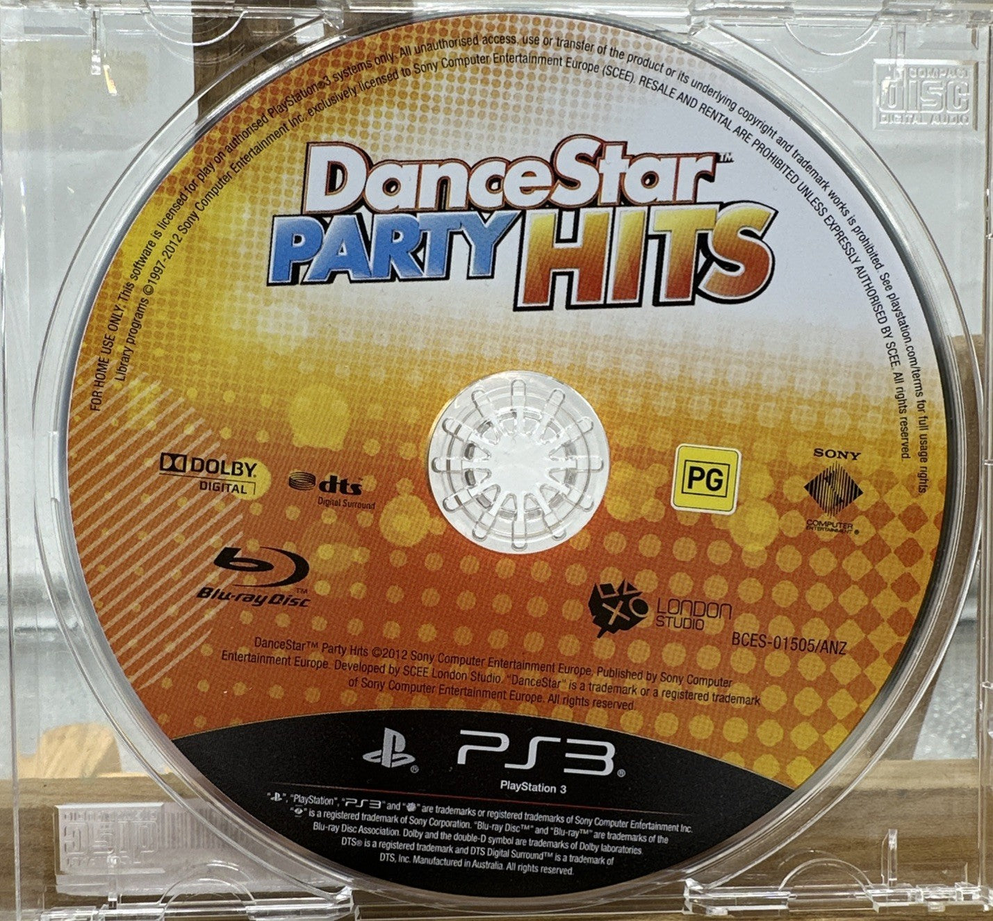 Dance Star Party Hits Playstation 3 PS3 Game DISC ONLY In Good Condition 8382