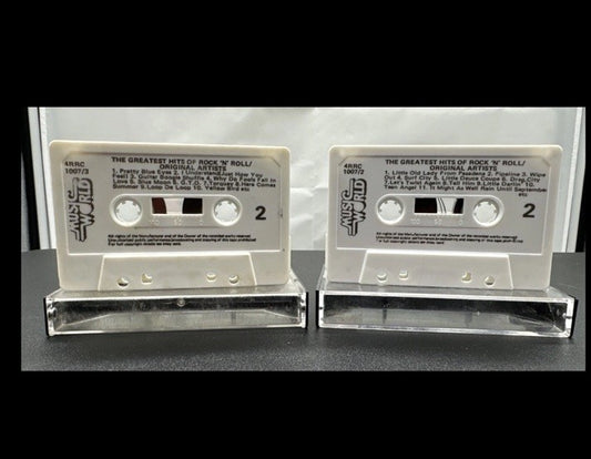 The Greatest Hits Of Rock 'N' Roll Vol. 1 & 2 Cassette Tape In OK Condition 7585