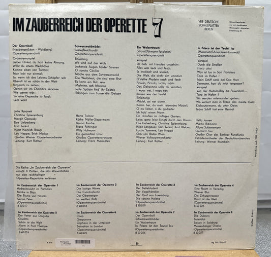 Im Zauberreich Der Operette 7 Record In Good Condition 6735