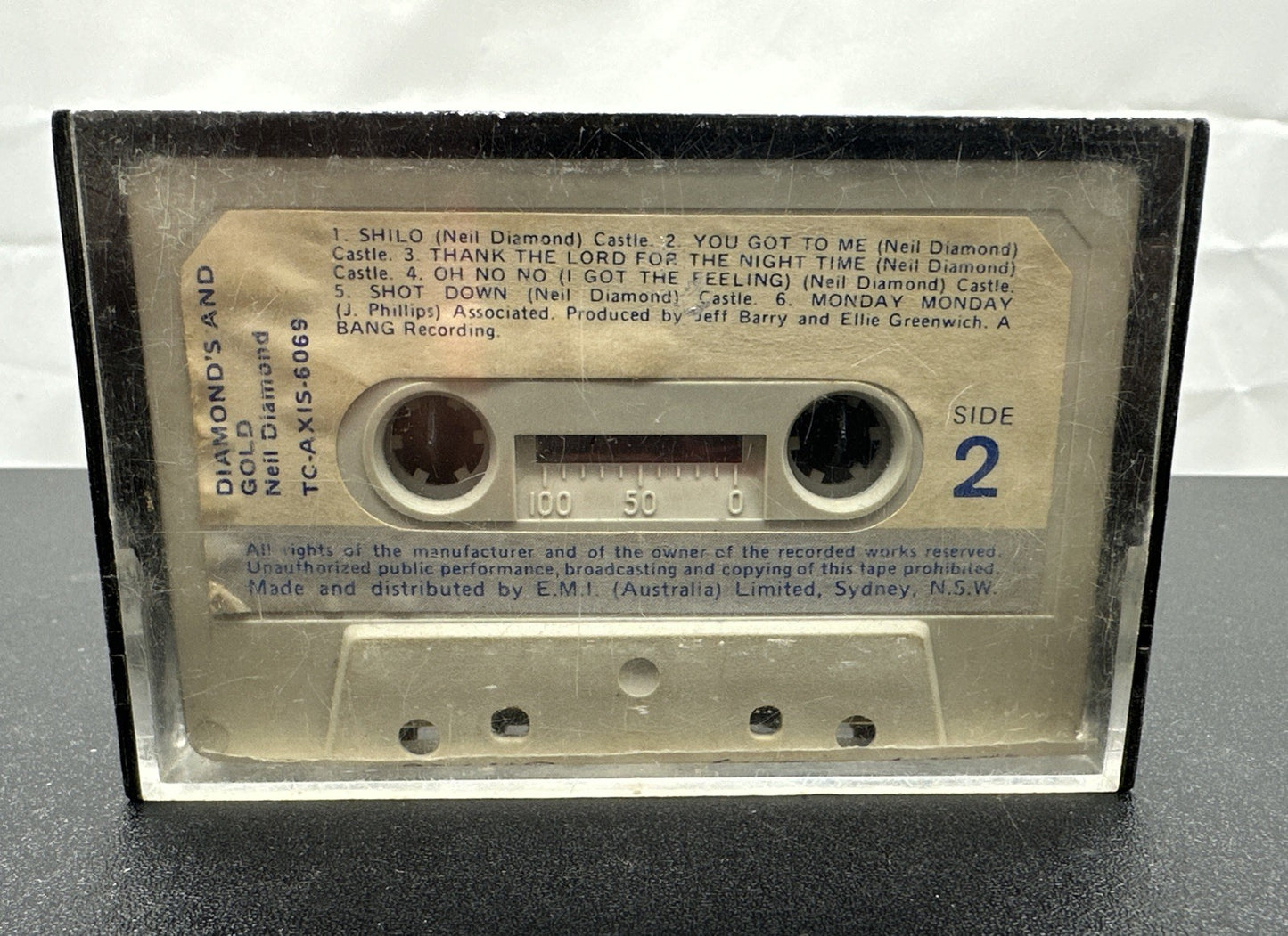 Diamond's And Gold : Neil Diamond Cassette Tape In OK Condition 7755