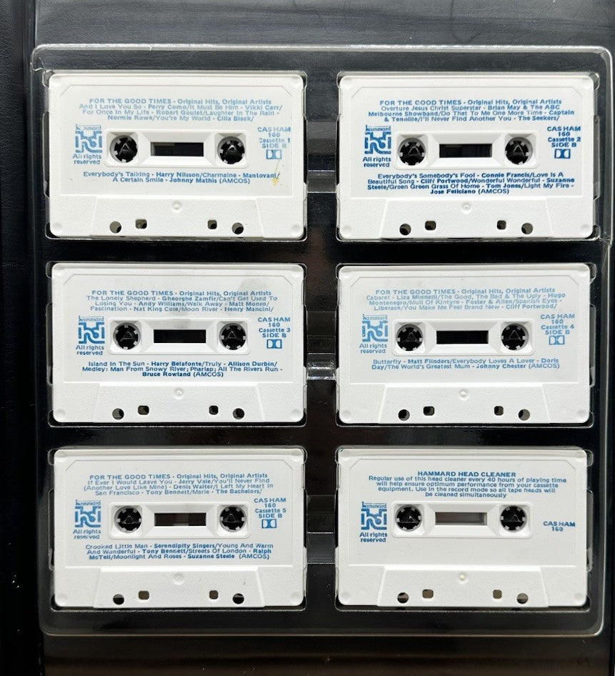 For The Good Times 5 Compilation 1980s Cassette Tapes In Good Condition