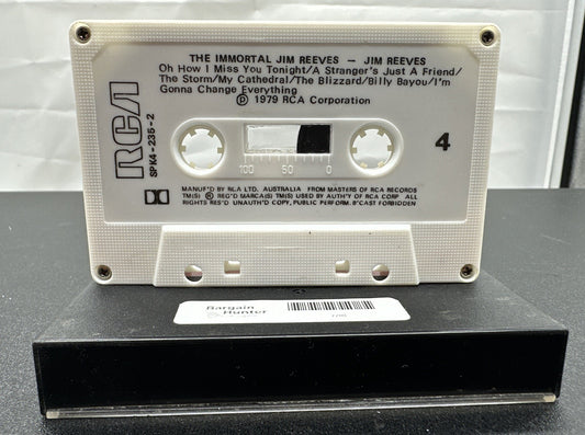 The Immortal Jim Reeves Cassette Tape In OK Condition 7783