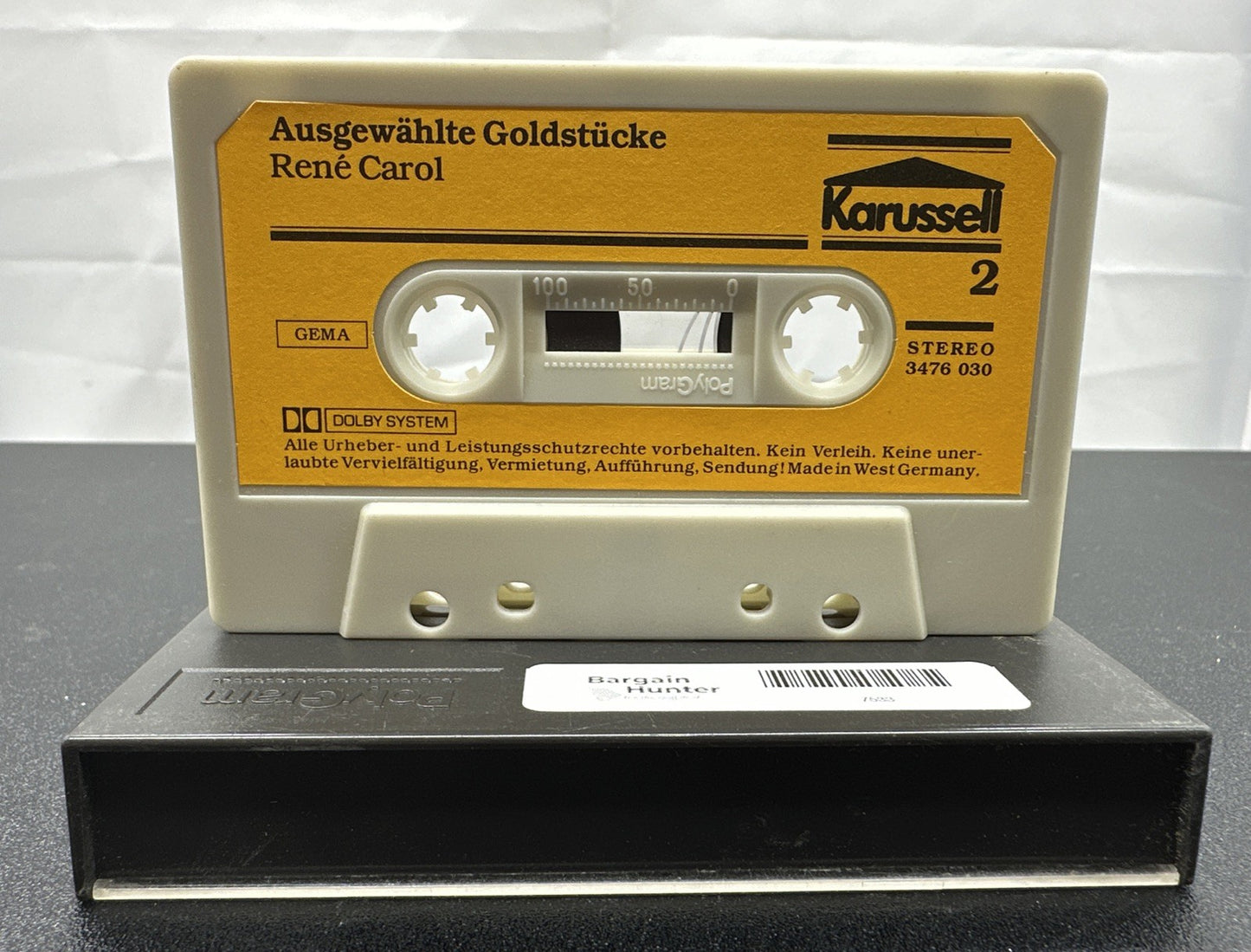 Ausgewa"hlte Goldstu"cke : Rene' Carol Cassette Tape In Good Condition 7533