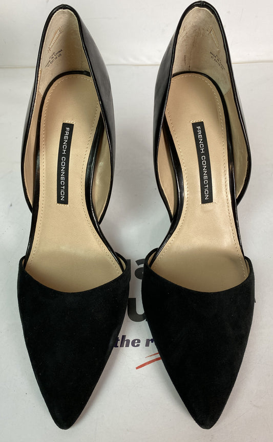 2924 French Connection Elvia 214014 Black High Heels Leather Summer Sizing 41