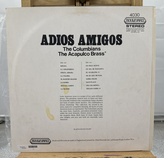 Adios Amigos 16 Latin American Hits Record In Good Condition 7430