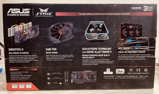 ASUS STRIX Radeon R9 380 4GB GDDR5 GAMING Graphics Card 3473