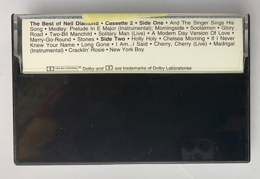 M918 The Best OF Neil Diamond 2 Cassette Tape In Good Condition
