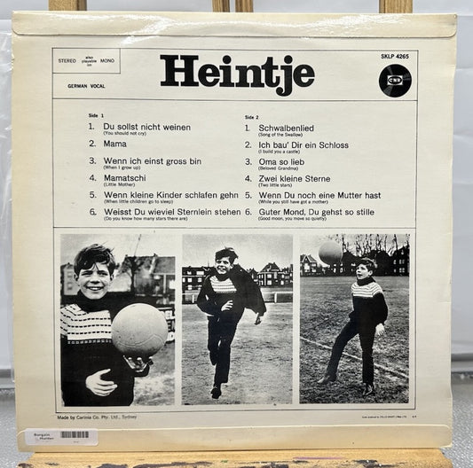 Heintje Record In Good Condition 6712