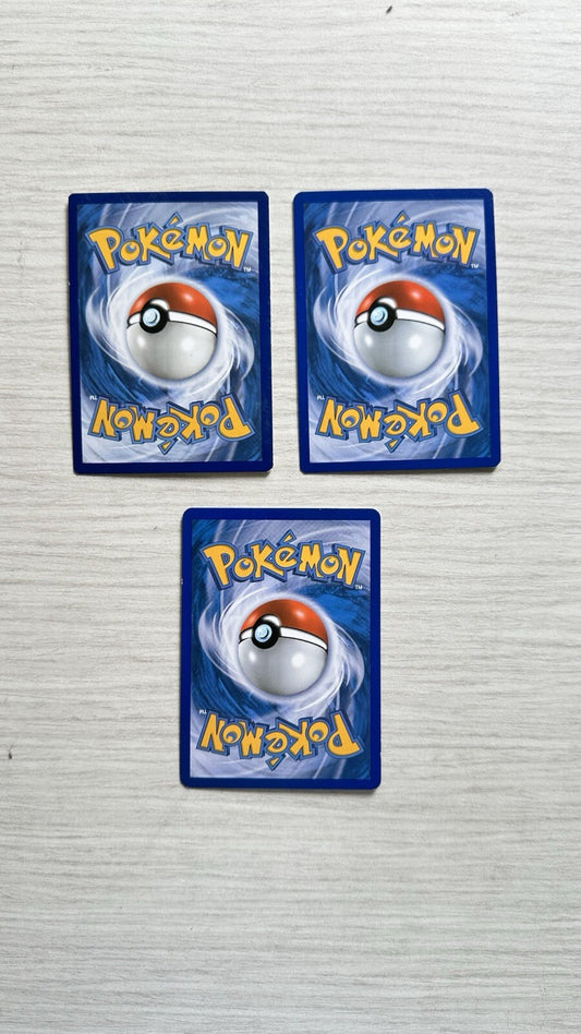 3 X Pokemon Steel Cards Collection Random Years & Series 5006