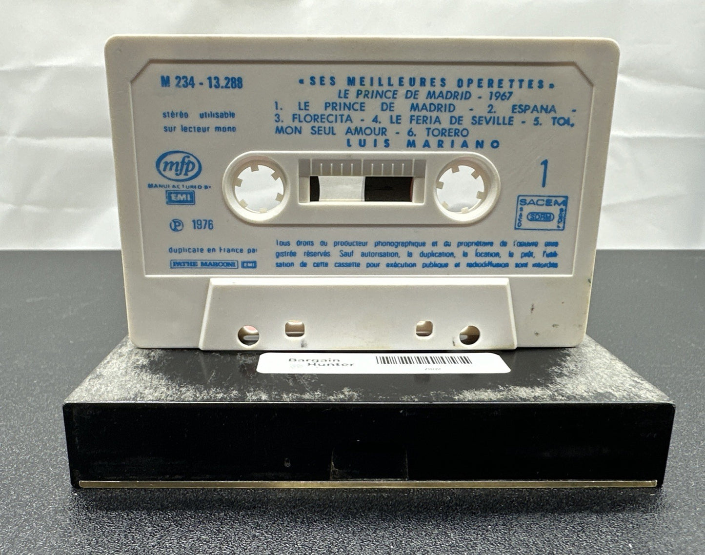 Luis Mariano Cassette Tape In OK Condition 7862