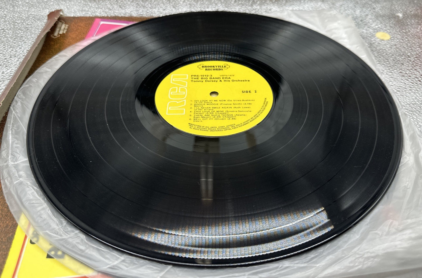 Original Hits Of The Fabulous Big Bands 5 Record Set In Good Condition 6877