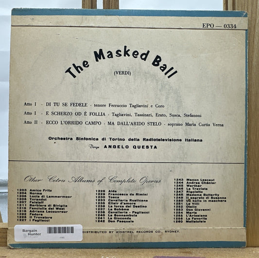 The Masked Ball 7” Record In Good Condition 7745