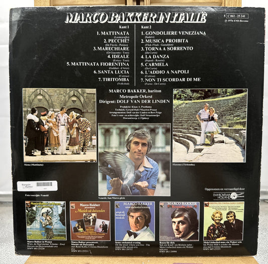 Marco Bakker In Italië Record In Good Condition 6956