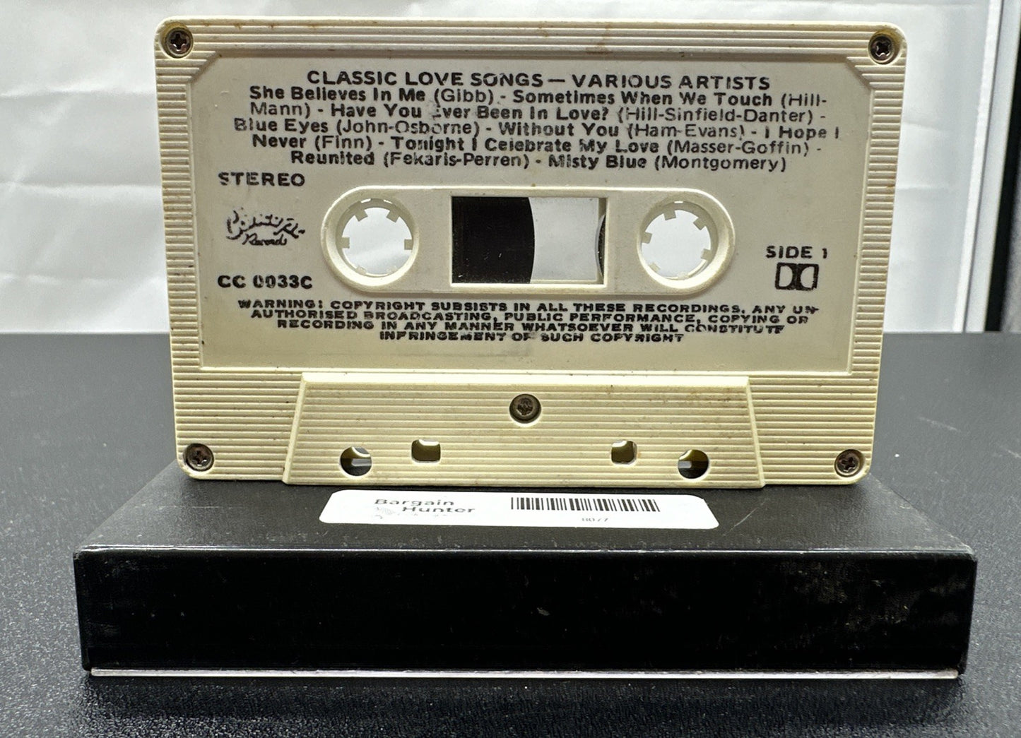 Classic Love Songs Cassette Tape In OK Condition 8077