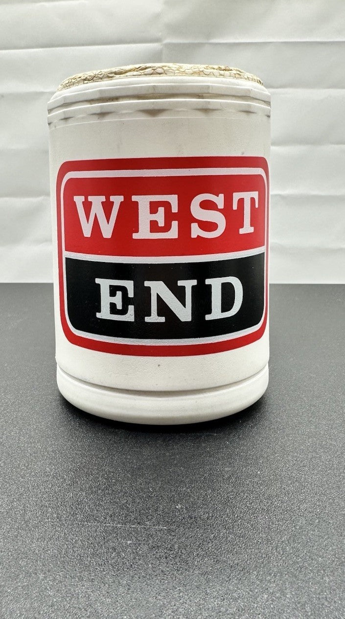 Vintage WEST END BEER Hard Plastic Stubby Holder In OK Condition 9101