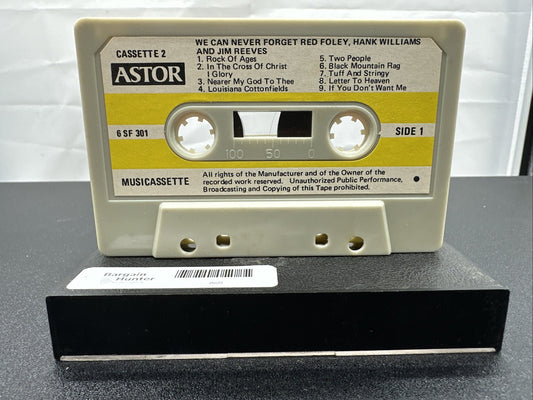 A Tribute In Songs To Red Foley, Hank Williams And Jim Reeves Tape OK Cond 7623