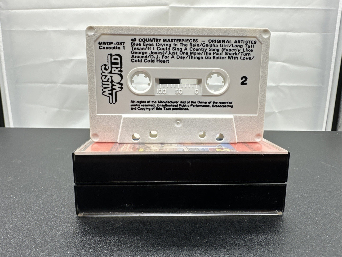 40 Country Masterpieces Cassette Tape In Good Condition 7599
