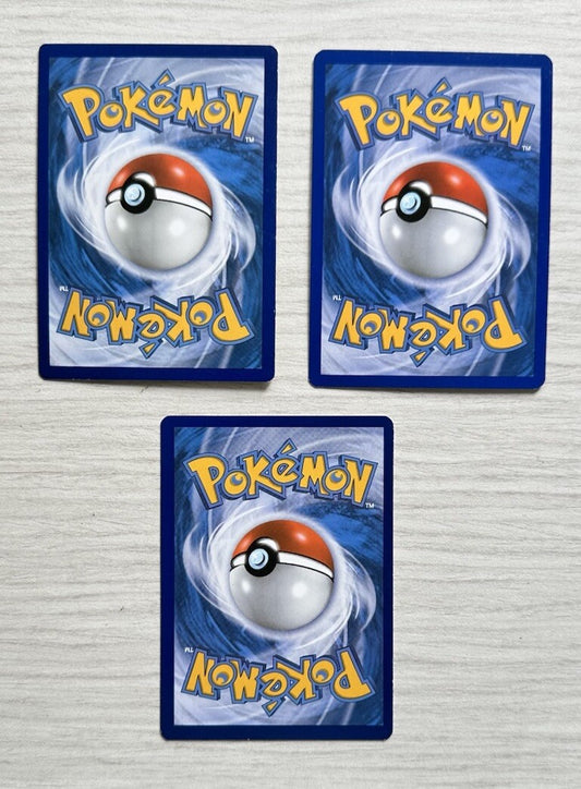 3 X Pokemon Steel Cards Collection Random Years & Series 5006